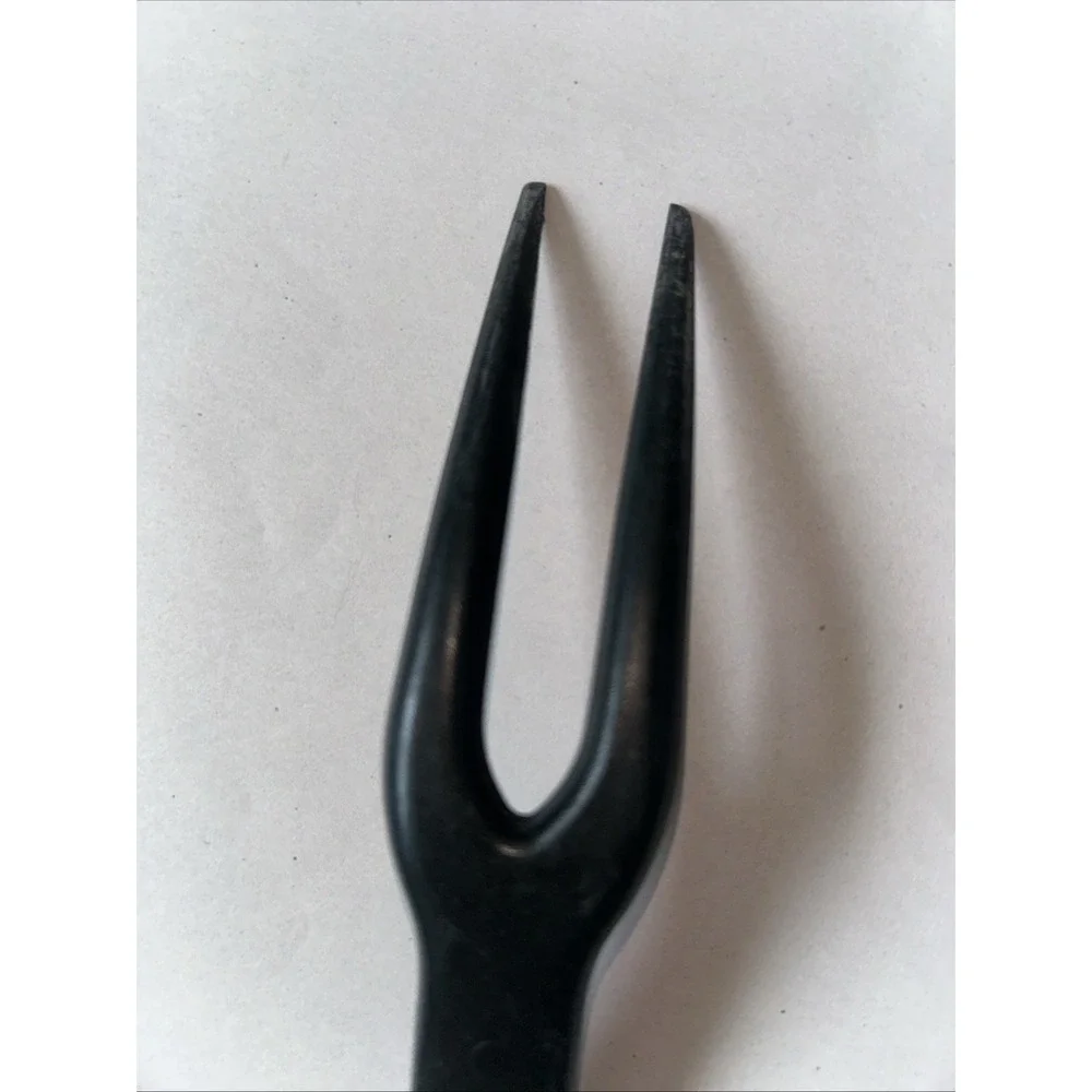 Pampered Chef Black Nylon Ladle and Meat Fork Set Heat Resistant Kitchen Tools